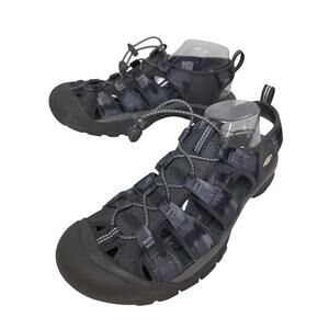 KEEN Sz12 Rare Gray Camo CNX M's Lace Lock Bungee Waterproof sandles Active
